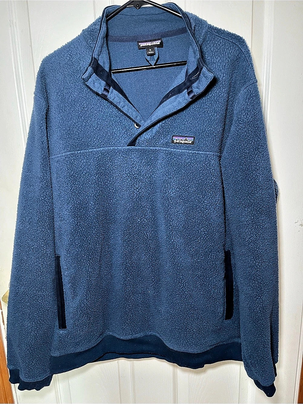 Patagonia Lightweight Synchilla Snap-T Fleece Pullover Blue Size XL